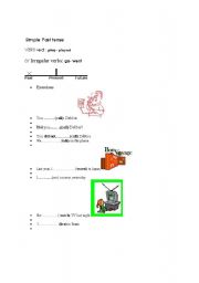 English Worksheet: Simple past tense 