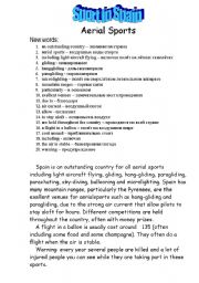 English worksheet: Sport in Spain2