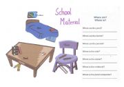 English worksheet: School objects