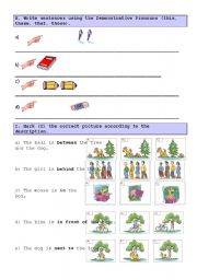 English Worksheet: test 5th part 3 of 3