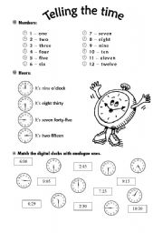 English Worksheet: series of activities