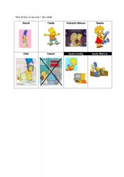 English worksheet: THE SIMPSONS