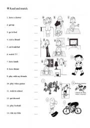 English Worksheet: series of activities