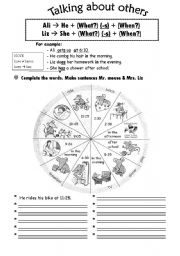 English Worksheet: series of activities