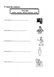 English worksheet: series of activities