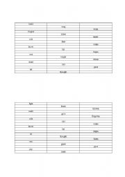 English Worksheet: irregular verbs short test (two groups)