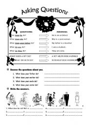 English Worksheet: series of activities