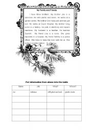 English Worksheet: series of activities 