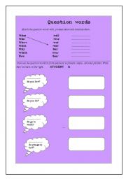 English Worksheet: Elementary questions