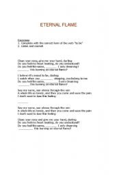 English Worksheet: Song: Eternal Flame