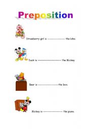 English Worksheet: CARTOON PREPOSITION