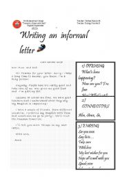Writting an informal letter