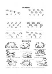 English worksheet: numbers