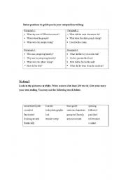 English worksheet: Writing 
