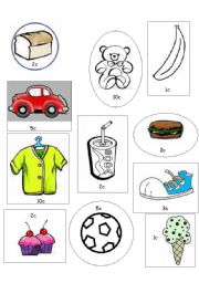 English Worksheet: shopping