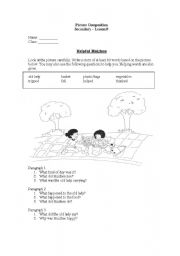 English Worksheet: picture composition