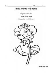 English worksheet: Music - Ring around the rosies