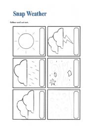 English Worksheet: Snap Weather