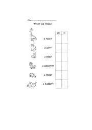 English worksheet: what is this?