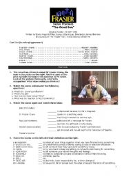 English Worksheet: Frasier_Pilot episode