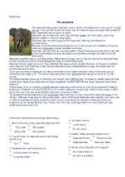 English Worksheet: reading