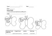 English worksheet: Recount outline