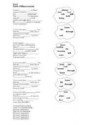 English Worksheet: song Feel by Robbie Williams