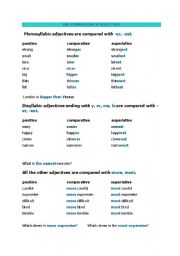 comparative and superlative