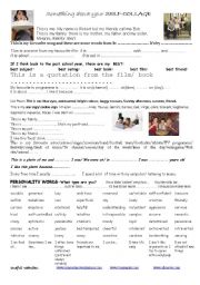 English Worksheet: self collage