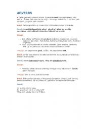 English Worksheet: adverbs