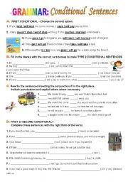 English Worksheet: Conditional sentences