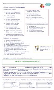 English Worksheet: Simple Present