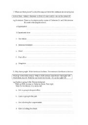 English worksheet: directions