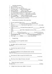 English Worksheet: intermediate paraphrasing