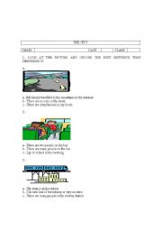 English worksheet: the city