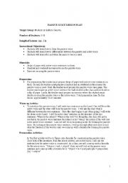 English Worksheet: passive voice 