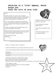 English Worksheet: Answering a letter