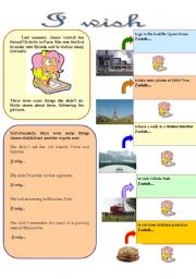 English Worksheet: EXPRESSING WISHES AND REGRETS