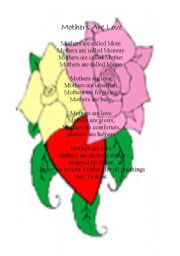 English Worksheet: Mothers are love