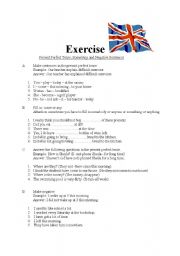 English Worksheet: Exercise for present perfect, some/any, negative sentences
