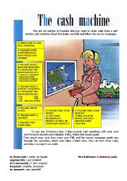 English Worksheet: Tha Cash Machine