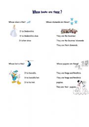 English Worksheet: Whose...? Part 1/2