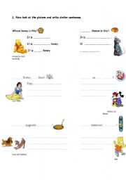 English Worksheet: Whose...? Part 2/2