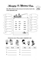 English Worksheet: Fishing for an order