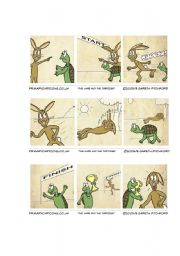 English Worksheet: The hare and the tortoise