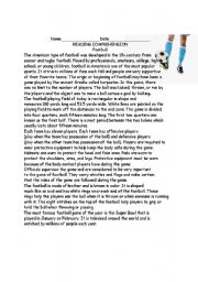 English Worksheet: Reading comprehesion Football