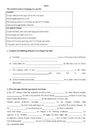 English Worksheet: The World of Work