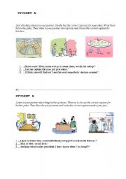 English Worksheet: Match the jokes and captions