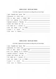 English Worksheet: Simple Past - Regular verbs