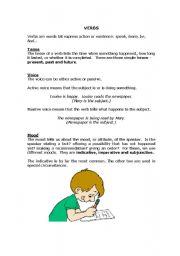 English Worksheet: Verbs